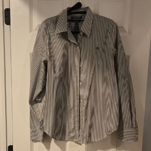 Polo Ralph Lauren Black and White Striped Shirt
